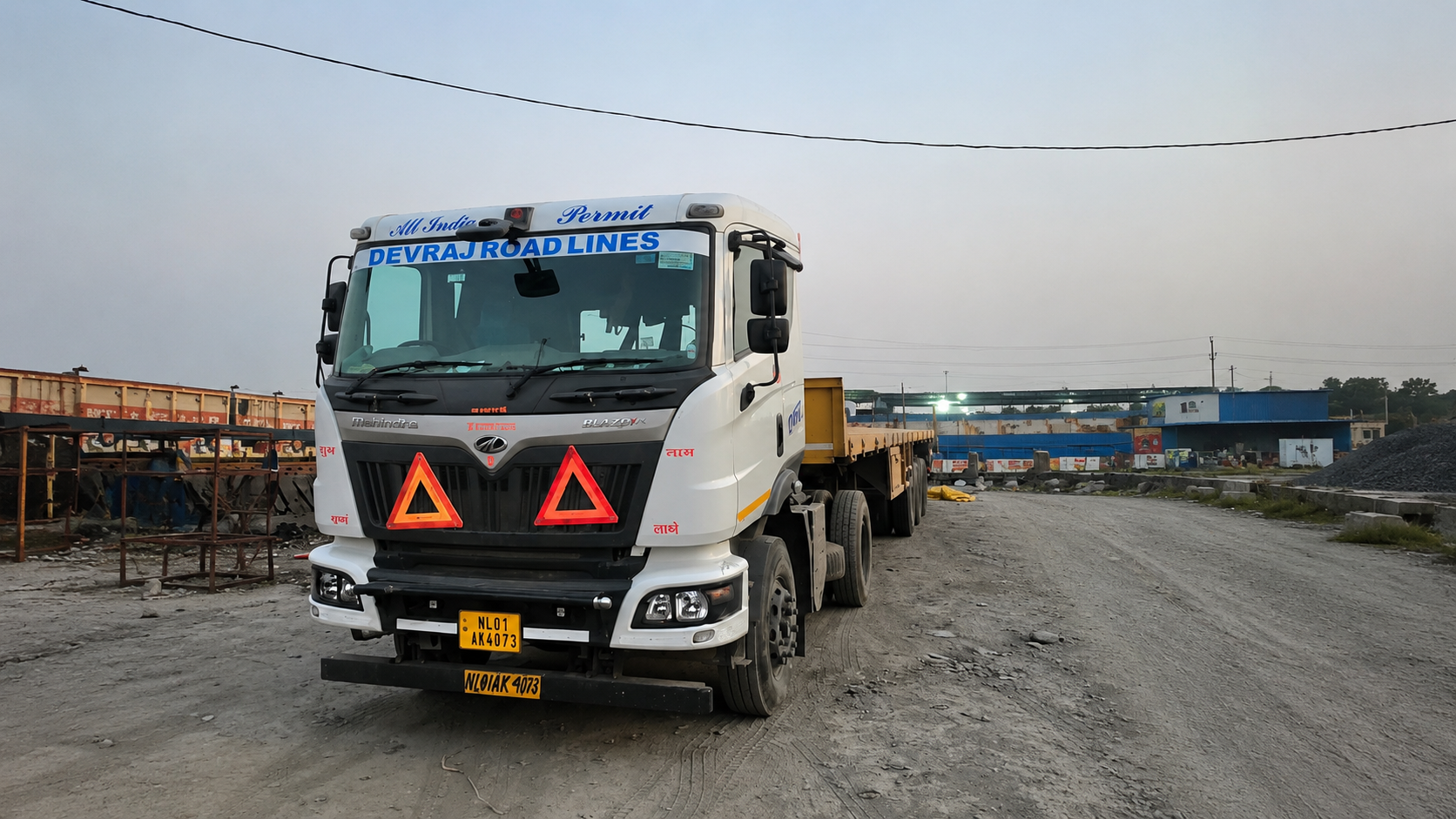 Devraj Roadlines fleet on highway